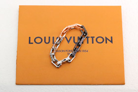 Louis Vuitton LV rose gold silver black three-color splicing tempered bamboo bracelet-0104  