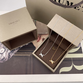 Chaumet Paris Lifelong Joy Necklace Rose Gold White Gold Diamond Clavicle Necklace-3806  