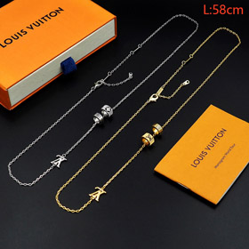 Louis Vuitton LV micro logo detail letter necklace-3813  