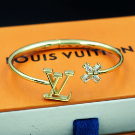 Louis Vuitton LV letter flower inlaid zircon bracelet-3817  