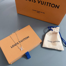 Louis Vuitton LV full diamond letter necklace-3854  