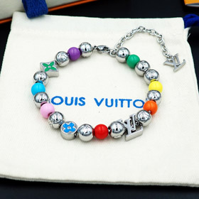 Louis Vuitton LV Colorful Candy Floral Letter Bead Bracelet-3870  