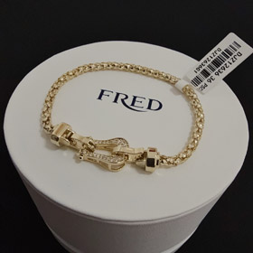 Feiden full diamond diamond horseshoe buckle bracelet-3896