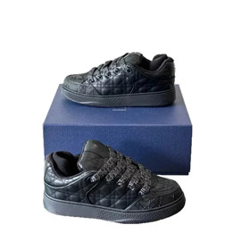 ERL DIOR Leather Raglan Floral Embroidery Fashion Sneakers-2922